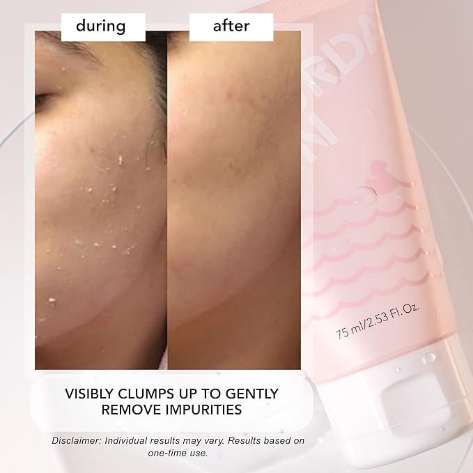 Saturday Skin Rub-A-Dub Refining Peel Gel Facial Cleansing Gels, Facial Polishes Washes with Natural Fruit Enzymes, Gentle Exfoliator Scrub for All Skin Types, Korean Skin Care (2.53 Fl. Oz. (75ml))-Velvo Beauty