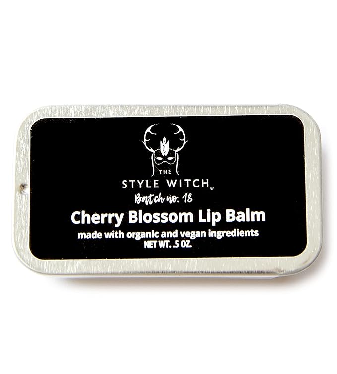 Cherry Blossom Lip Balm, Batch #18, Organic Ingredients, Vegan, Cruelty Free-Velvo Beauty