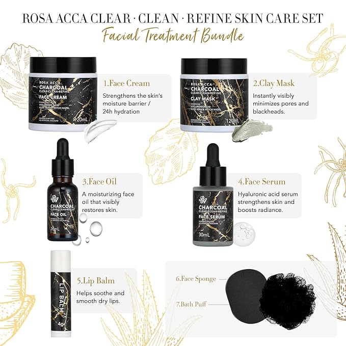 Skin Care Set, 28pcs Body & Facial Kit Gifts for Women & Men includes Face Cream, Bath Oil, Scented Candle, Hyaluronic Acid Face Serum, Facial Skin Care Set, Bath & Body Set, Birthday, Christmas-Velvo Beauty