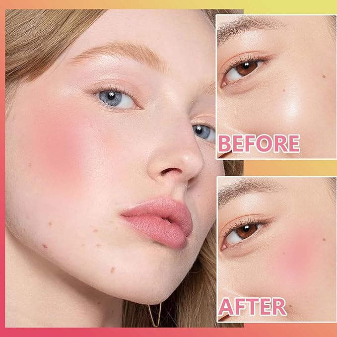 Liquid Blush,Natural Soft Cream Face Blush Matte Cheek Tint,Lightweight,Moisturizing,Waterproof,Long Lasting Face Blush Stick(1#)-Velvo Beauty