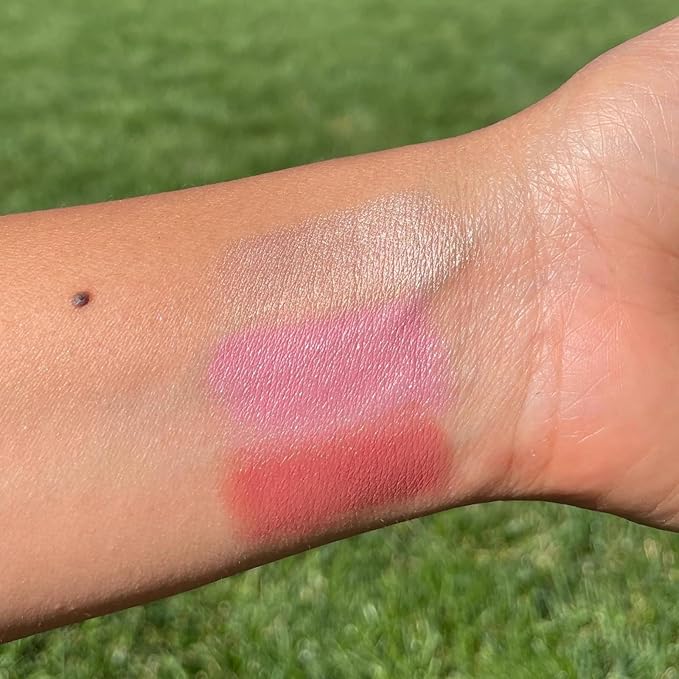 Axiology Multi Stick Crayons For Eyes, Lips, Cheeks Balmies Trio Gift Set Creamy Buildable Lightweight Moisturizing Blush Face Sticks Contour & Highlight All Day Wear Face Makeup (Cotton Candy Skies)-Velvo Beauty