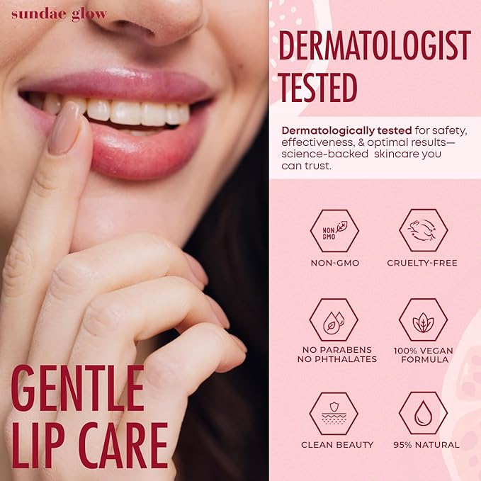 Mango, Vanilla & Watermelon Duo Lip Mask & Scrub - Dermatologist Tested, Anti-Aging, Korean Skin Care, Deep Hydration - Smooth, Soft & Plump Lips - Clean Beauty, Vegan, Non-GMO - 1 Pack-Velvo Beauty