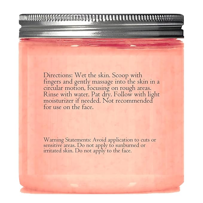 Himalayan Salt Scrub 10 oz - UNCOVER ULTIMATE SKIN HYDRATION and bestow glowing, healthier skin - The best stocking stuffer.-Velvo Beauty