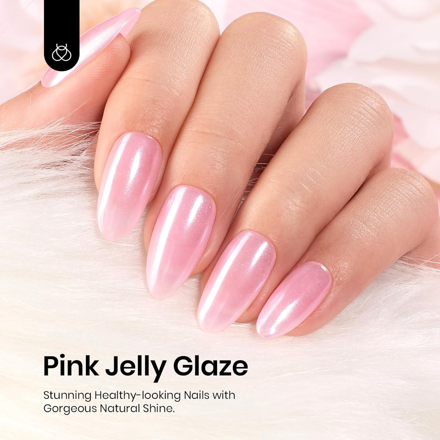 Beetles Jelly Pink Gel Nail Polish, 15ML Baby Pink Sheer Clear Jelly Spring Summer Gel Polish Bubblegum Theme Glaze Long Lasting Soak Off UV French Manicure Nail Art Gift for Women-Velvo Beauty