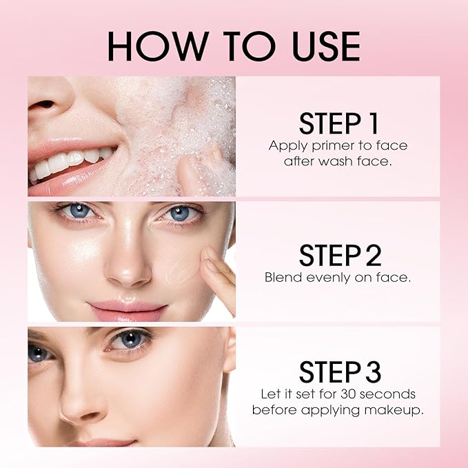 LANGMANNI Matte Grip Face Primer, Transparent Skin Perfecting Hydrating Primer,Unique Smooth Gel-Based Primer Essential For Longlasting Perfection Face Makeup (0.33 Fl Oz, 1)-Velvo Beauty