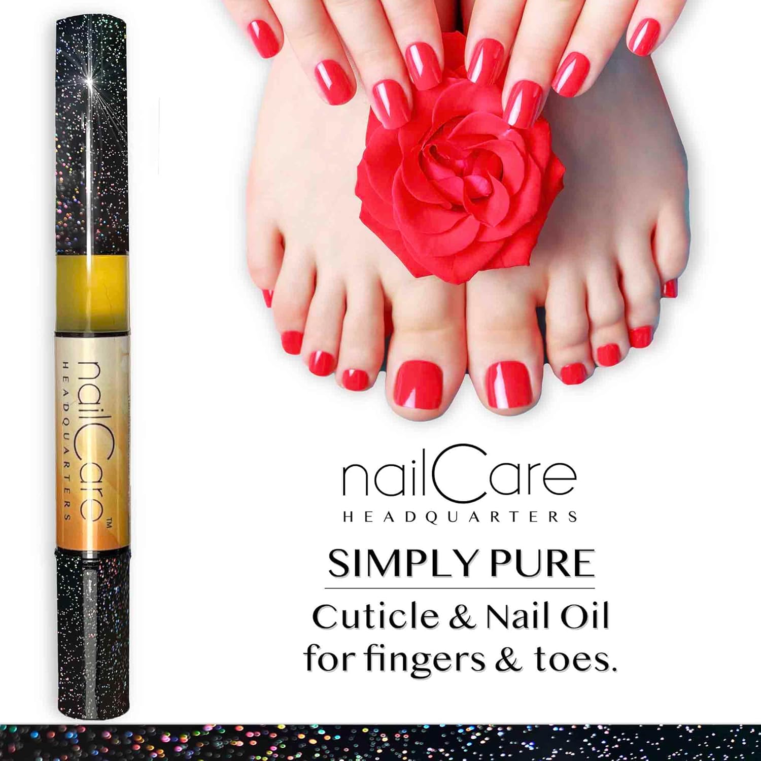 Nail Care Headquarters Simply Pure Cuticle Oil Pen for Nails - Nail Strengthener & Growth Serum for Damaged Nails, Hangnails w/Jojoba cuticle oil—Milk & Honey Fragrance-Velvo Beauty