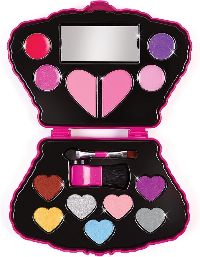 Make It Real: Juicy Couture Bejeweled Beauty Cosmetic Compact - Glam for Eyes, Lips & Face, Crown Shaped Makeup Case, Girls & Kids Ages 6+-Velvo Beauty