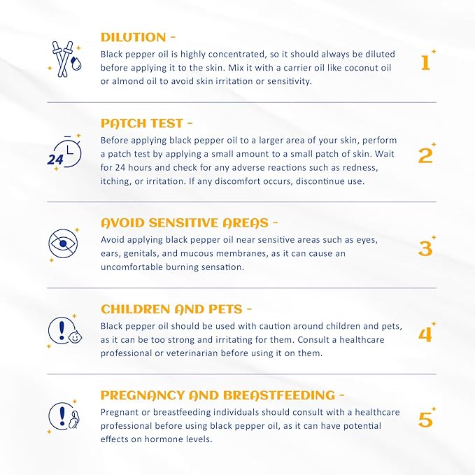 HIQILI 1 Fl Oz Black Pepper Essential Oil, 100% Pure Natural for Aromatherapy, Diffuser - 30 ML-Velvo Beauty