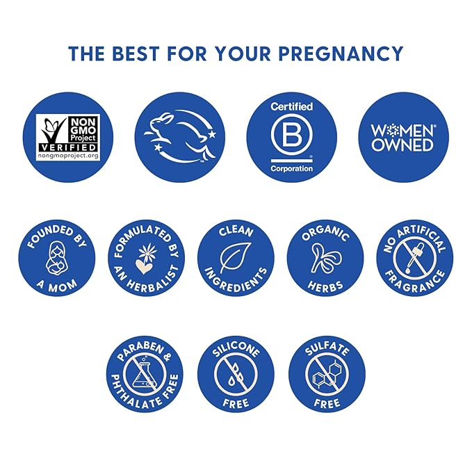 Motherlove Pregnant Belly Oil (4 oz) Natural Moisturizer to Soothe Itchy Skin & Prevent Stretch Marks—Non-GMO, Organic Herbs, Vegan-Velvo Beauty