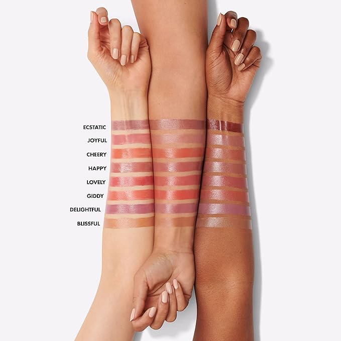 e.l.f. Hydrating Core Lip Shine, Conditioning & Nourishing Lip Balm, Sheer Color Tinted Lip Moisturizer, Ecstatic, 0.09 Oz-Velvo Beauty