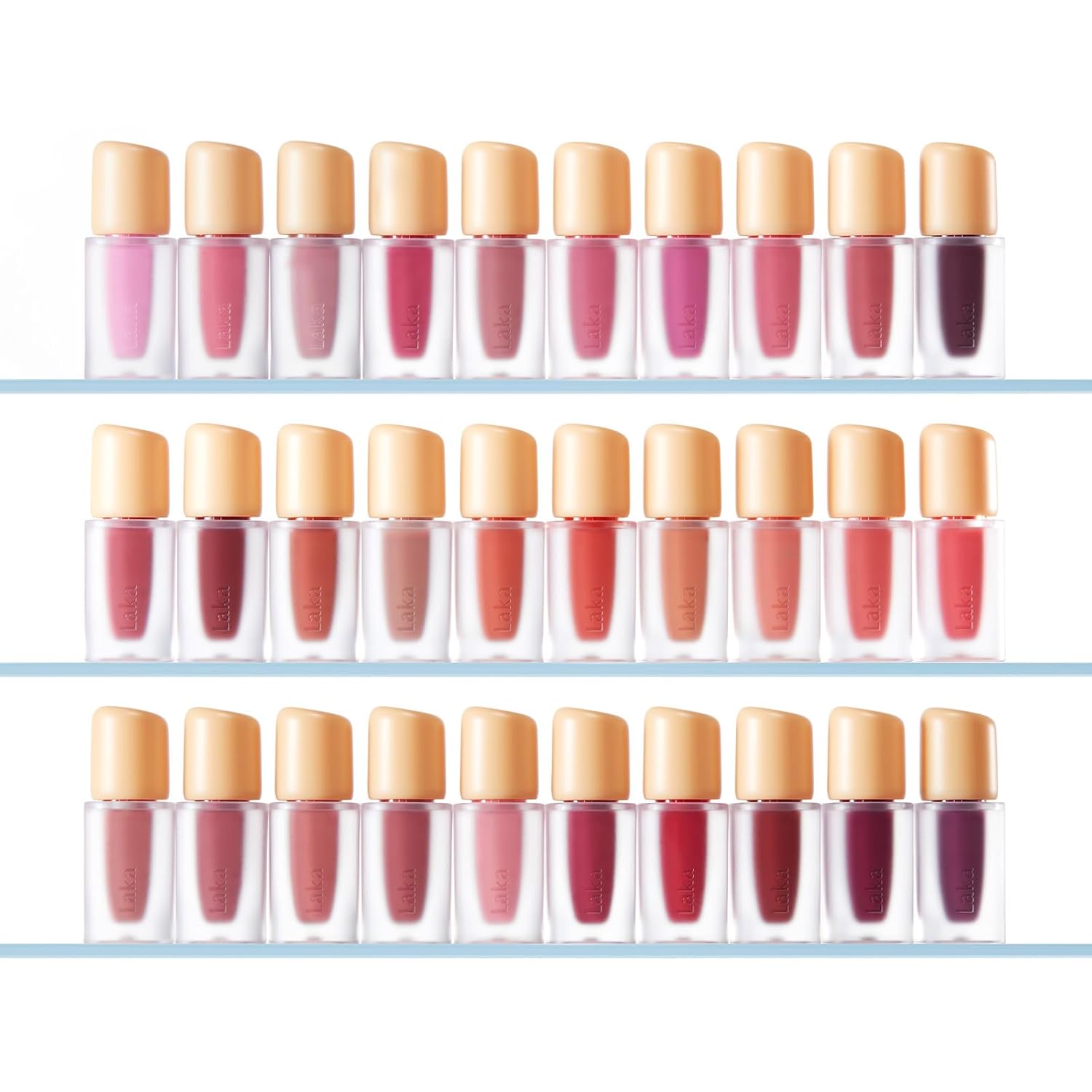 Laka Fruity Glam Lip Tint Mini, Glowing Lip Stain with Wide Color Spectrum, Hydrating & Lightweight Texture, Long-Lasting Bold Stain, Non-Sticky, Vegan, K-Beauty (#130 Fog Berry)-Velvo Beauty