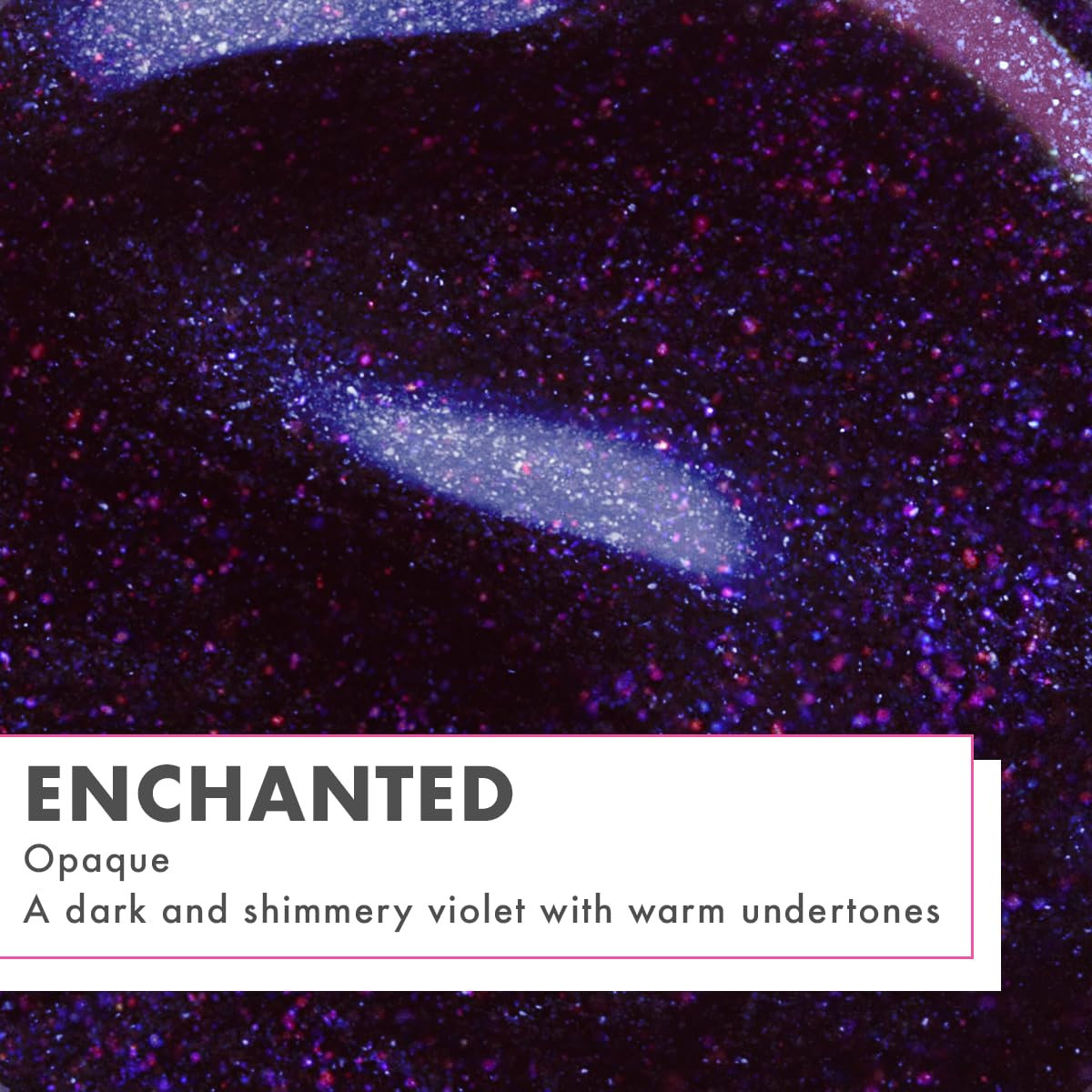 Olive & June Quick Dry Nail Polish | Instant Fast-Drying Smudgeproof Color | 15-free, Vegan Cruelty-Free Formula | Lasts up to 5 Days | Salon-Quality Manicure Pedicure at Home|Enchanted Violet Shimmer-Velvo Beauty