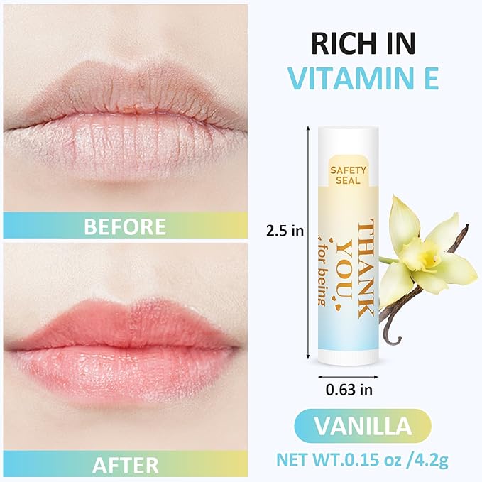 DMSKY Appreciation Gifts 60 Pcs Lip Balm Bulk, Staff Appreciation Gifts Bulk Thank You Gifts Bulk for Coworkers Teacher Worker Employee Leaving Farewell Gifts-Velvo Beauty