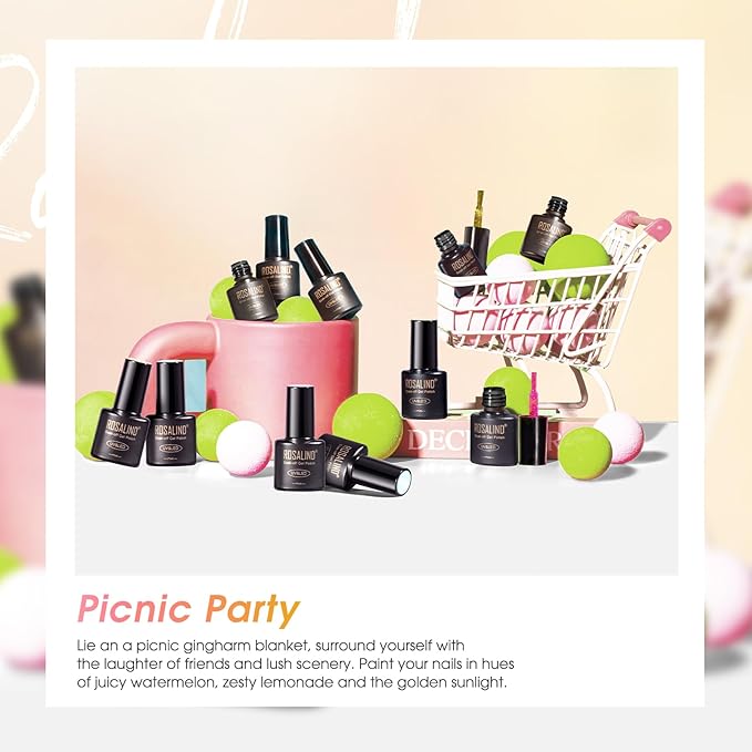 ROSALIND Glitter Gel Nail Polish, 8 Color Gold Glitter Gel Polish Sparkle Diamond Effect Sparkling Collection Soak Off Led Nail Art DIY Salon Gifts For Women-Velvo Beauty