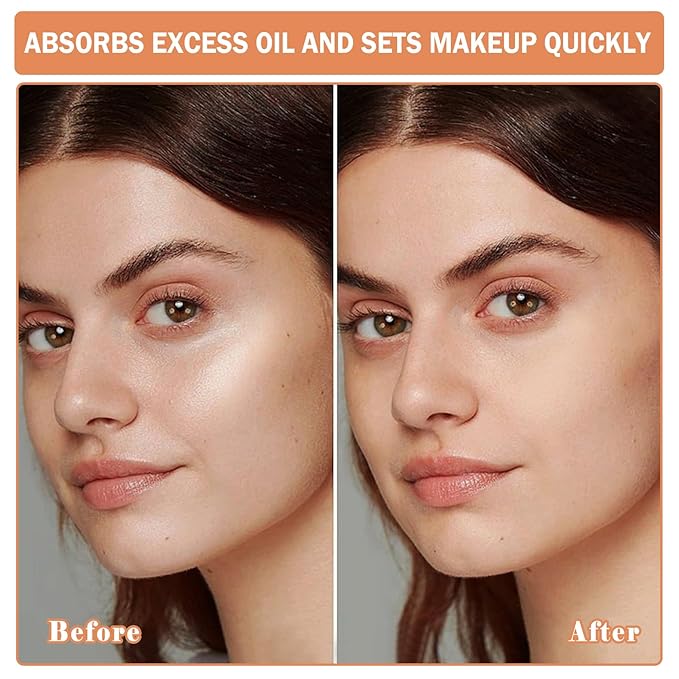 2PCS Pink Setting Powder Loose Face Powder Matte Soft Smooth Oil Control Long Lasting Loose Setting Powder Makeup for Natural Flawless（02# Pink Complexion）-Velvo Beauty