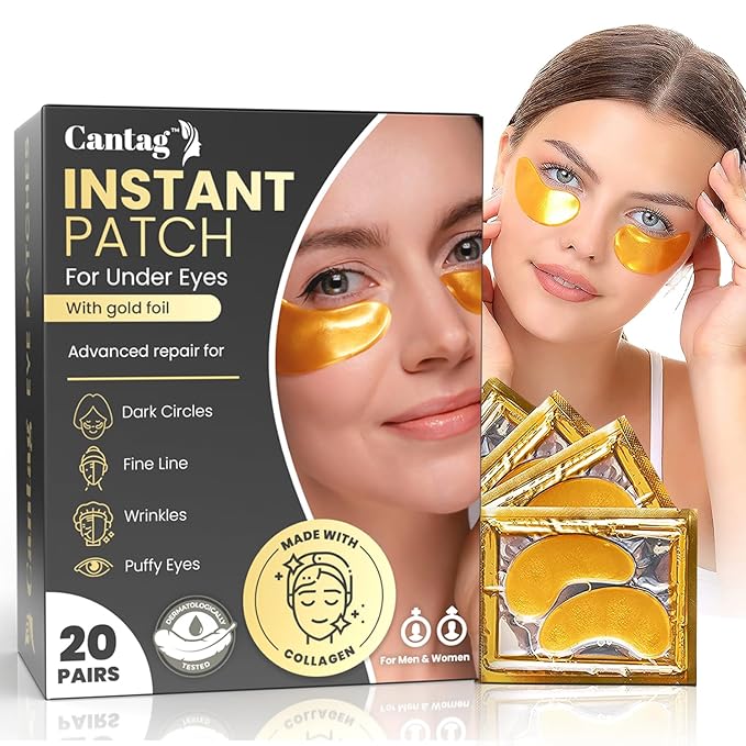 Under Eye Patches | Under Eye Mask | Under Eye Treatment | Eye Care for Women | Eye Gel Pads for Eye | Under Eye Patches for Puffy Eyes, Dark Circles and Puffiness-Velvo Beauty