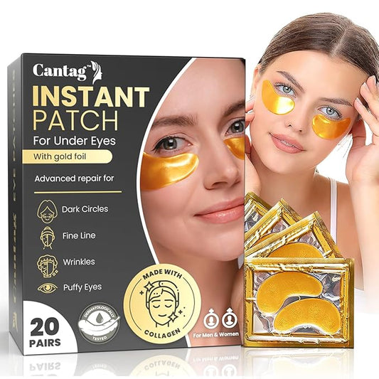 Under Eye Patches | Under Eye Mask | Under Eye Treatment | Eye Care for Women | Eye Gel Pads for Eye | Under Eye Patches for Puffy Eyes, Dark Circles and Puffiness-Velvo Beauty