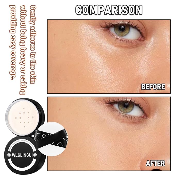 Full Coverage Liquid Foundation Makeup Set,Oil Control Concealer Long Lasting Waterproof Loose Setting Face Powder,Moisturizing BB Cream Set with Soft Makeup Sponge and Foundation Makeup Brush（4PCS）-Velvo Beauty