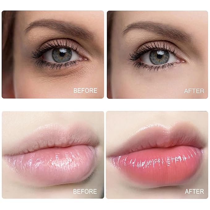 30 Pairs Cherry Lip Masks & 24K Gold Under Eye Patches, Gel Crystal Collagen Lip & Eye Patches for Puffy Eyes, Effectively Moisturizing Nourishes Lip & Eye Skin for Reducing Fine Lines & Dark Circle-Velvo Beauty