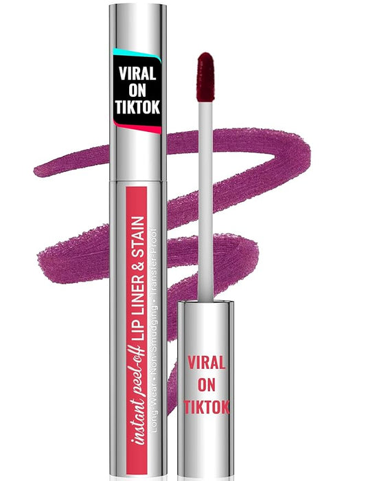 iMethod Lip Stain - Lip Liner Stain Peel Off, Natural Long Lasting, Waterproof Stay On All Day, Transfer-Proof, Highly Pigmented, Instant Color, PLUMPED-Velvo Beauty