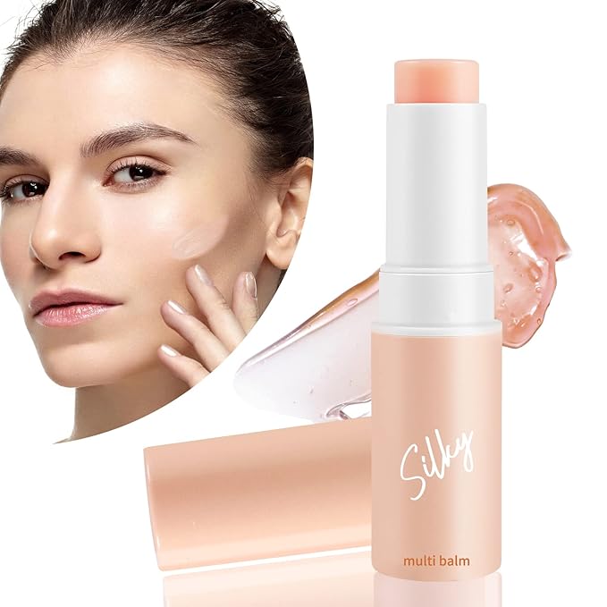 Boobeen Multi Moisturizer Balm Stick for Face, Moisture Balm Makeup Pen for Body, Hydrating Primer for Dry Skin Care,Glossy-Velvo Beauty