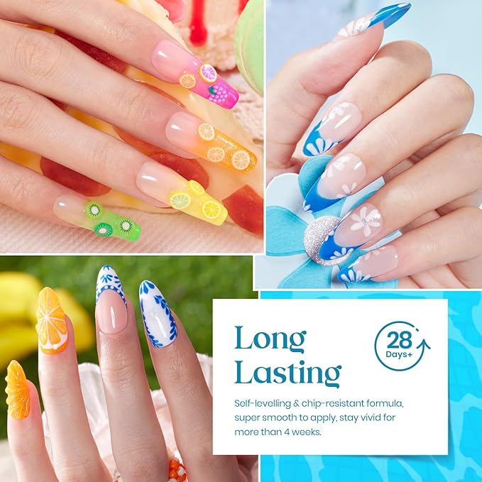 Beetles Summer Gel Nail Polish Set, 20 Colors Pastel Neon Pink Yellow Green Blue White Glitter Gel Nail Polish Kit Base Coat Matte Glossy Top Coat Soak off Uv Gift for Women-Velvo Beauty