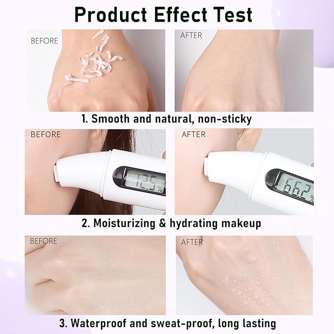 Primer Face Makeup Base, 3 In 1 Isolation Cream Color Corrector, Makeup Primer Skin Tone Correcting and Brightening Primer, Oil Control Moisturizing Face Primer to Hide Wrinkles and Fine Lines-Velvo Beauty