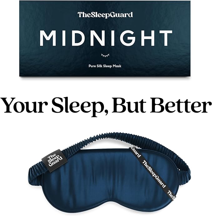 Pure Silk Sleep Mask [100% 6A Mulberry Silk, 22 Momme] Light Blocking Travel Essentials. Eye Masks for Sleeping. Black Oeko-Tex Blindfold. Eye Covers for Men & Women-Velvo Beauty
