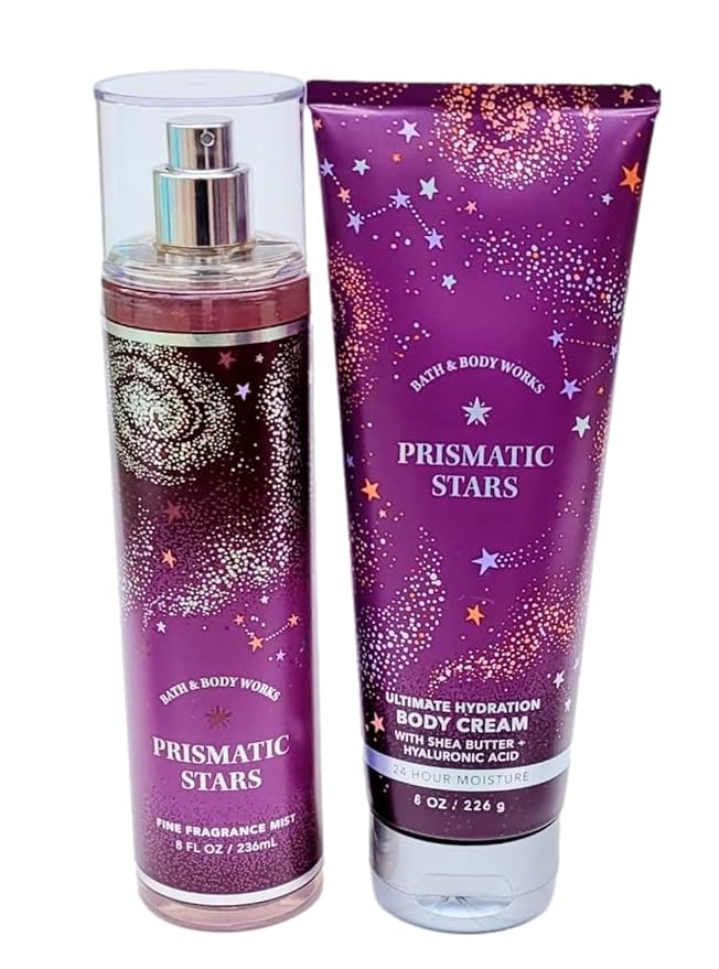 Bath and Body Works Prismatic Stars Body Cream Fragrance Mist Set-Velvo Beauty