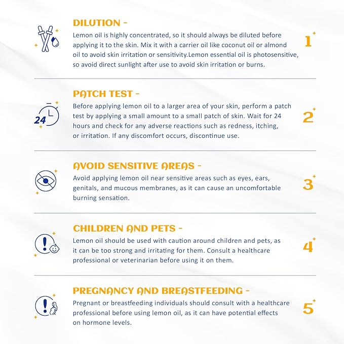 HIQILI Lemon Essential Oil, Household Cleaning, Air Purification, Skin Care, Can be Added to Cleansers, Sprays, Body Lotions Use - 0.33 Fl Oz/10ML-Velvo Beauty