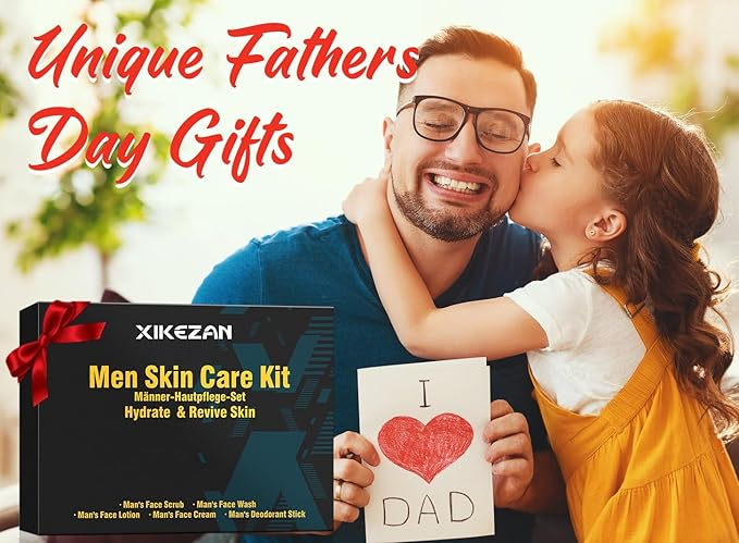 Mens Gifts for Men,Mens Skin Care Kit,Nourishe & Hydrate Skin w/Face Wash,Scrub,Lotion,Cream,Deodorant,Mens Stocking Stuffers for Men,Unique Christmas Gifts for Men Him Dad Husband Boyfriend Teen Boy-Velvo Beauty