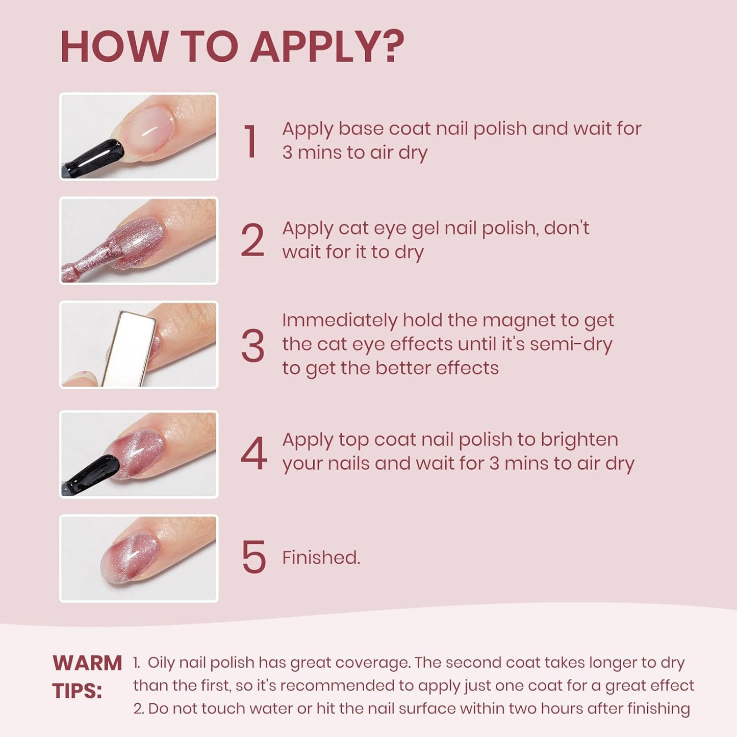 Cat Eye Nail Polish Non Gel Quick Dry Glitter Cat Eye Nail Polish with Magnetic Toe Fingernail Air Drying Fast Lacquer Manicure Gift For Women Girls 16ml, 0.54fl oz-Velvo Beauty