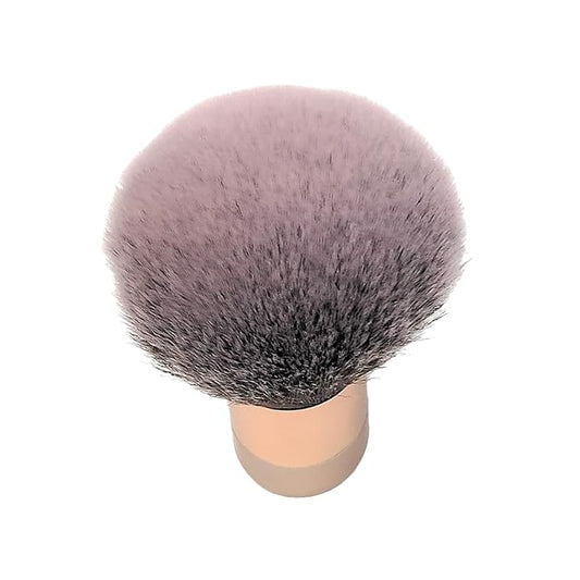 Luxurious and Large Soft Fluffy Powder Brush, Use as a Spray Tan Finishing Tool, Multipurpose Face and Body Barber and Beauty Tool, Large Kabuki Brush by BevyGold (Rosegold)-Velvo Beauty