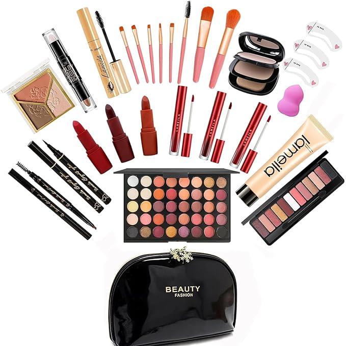 M Professional Makeup Kit, 31 Pcs All-in-one Makeup Kit,Makeup Kit for Women Full Kit,Makeup Gift Set for Women girls(HZJ-001)-Velvo Beauty