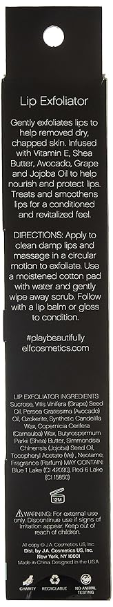 e.l.f. Lip Exfoliator Conditioning Formula, Mint Maniac, 0.11 Ounce (Pack of 1)-Velvo Beauty