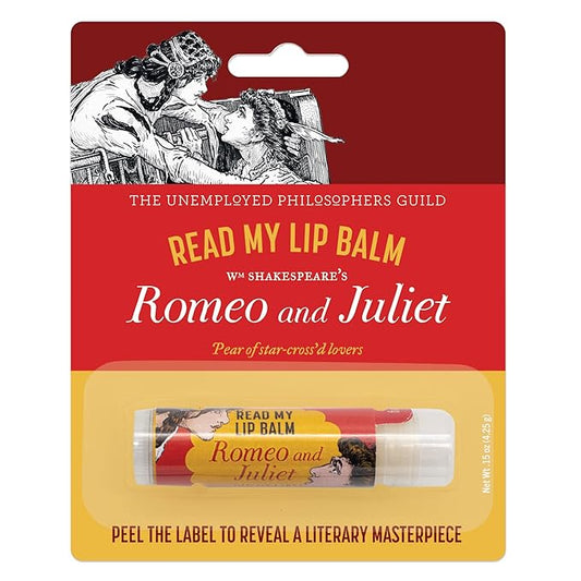 Read My Lips Lip Balm - Full Text of Romeo & Juliet Balcony Scene Under Label, Pear Flavored - Cruelty-Free and Made in the USA from Natural and Imported Ingredients-Velvo Beauty