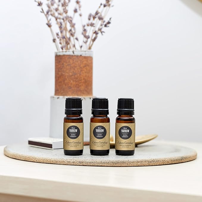 Edens Garden Yarrow- Blue Essential Oil- 100% Pure Premium Grade, Undiluted, Natural, Therapeutic, Aromatherapy, The Best for Diffuser, Skin, Face, Hair 30 ml (1 fl oz)-Velvo Beauty