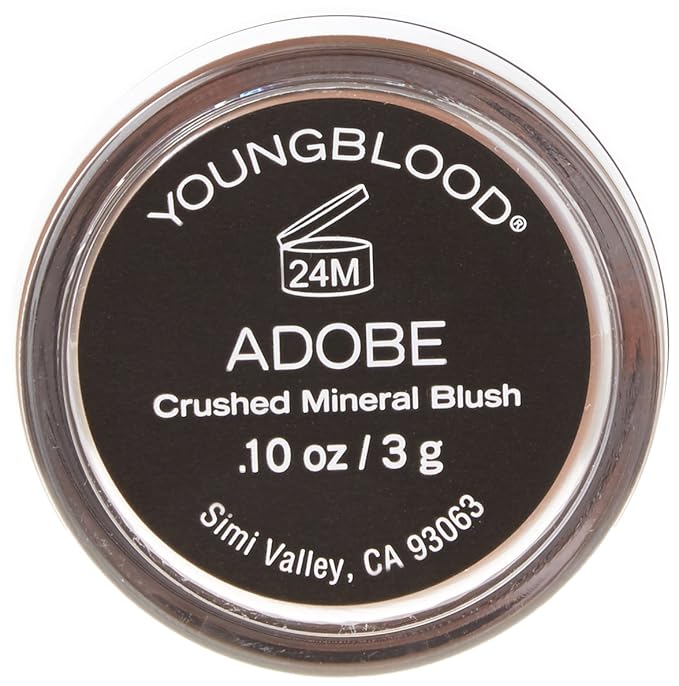 Youngblood Crushed Mineral Blush, Adobe, 3 Gram-Velvo Beauty