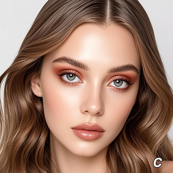 Erinde Quads Matte Eye Shadow Powder Makeup Palette, Nude Neutral Brown & Champagne Pink Shimmer Eyeshadow, Long Wearing Waterproof Everyday Eye Makeup, sombras de ojos, Maple Champagne-Velvo Beauty