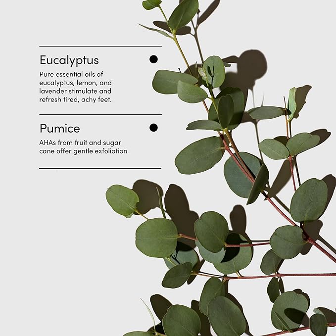 LATHER Foot Scrub with Pumice Stone - Gentle Exfoliating Foaming Foot Scrub for Skin - Cracked Heel Repair for Smooth, Soft Feet - Pedicure Foot Spa | 4 Oz-Velvo Beauty