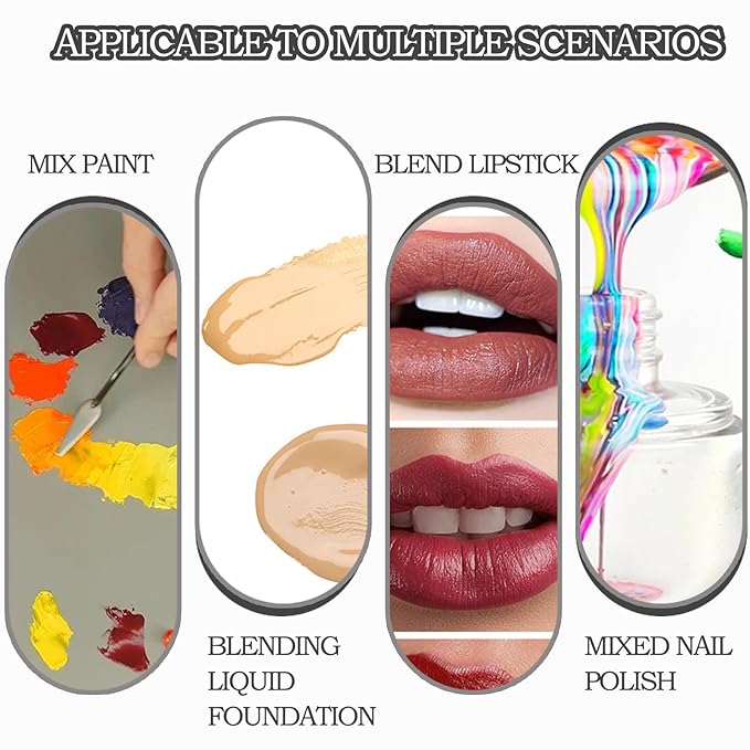Makeup Palette, Professional Makeup Palette Cosmetic Mixer Cosmetic Palette Makeup Coloring Tools Makeup Tool With Spatula Suitable for Mixing Cosmetic Colors-Velvo Beauty