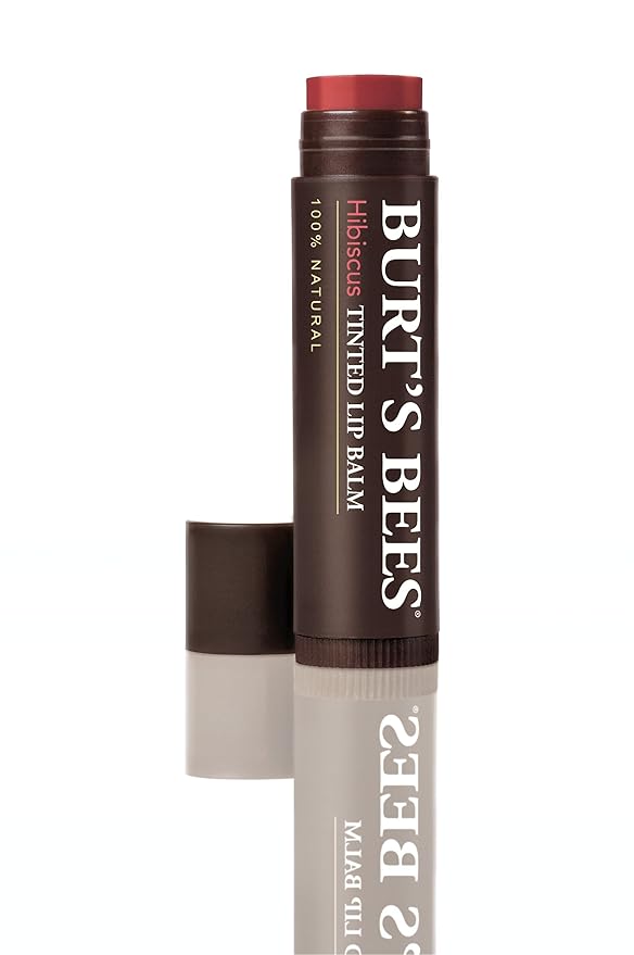 Burt's Bees Tinted Lip Balm, Hibiscus, .15 Ounce (Pack of 2)-Velvo Beauty