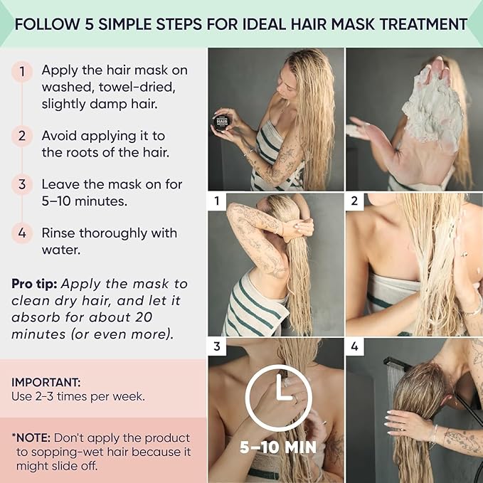 Moerie Hair Growth & Repair Mask - Restorative, Vegan-Friendly Treatment for Longer, Thicker, Fuller Hair - 100ml, 3 pack-Velvo Beauty