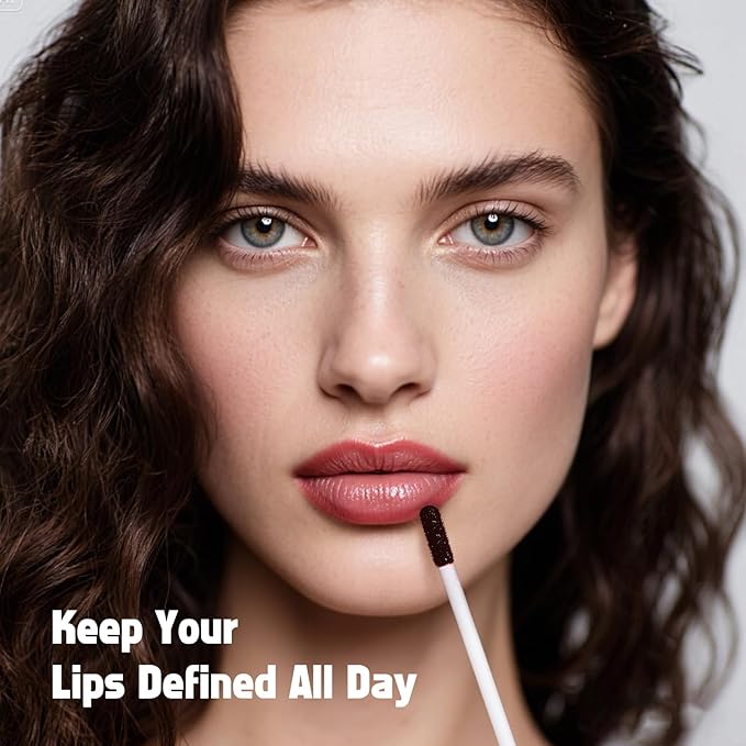 KIMUSE Peel Off Lip Liner Stain, Long Lasting Lip Tint Stain Peel Off, Waterproof, Transfer-Proof, Highly Pigmented Color Peel Off Lip Stain Liner, Matte Finish-Velvo Beauty