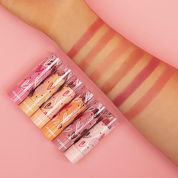 MCoBeauty Big Beauty Love Tinted Lip Balms Pack - Delicious Collection Of Scented Lip Balms - Provides Long-Lasting Moisture And A Soft Scent - Enriched With Natural Oils And Waxes - 6 Pc-Velvo Beauty
