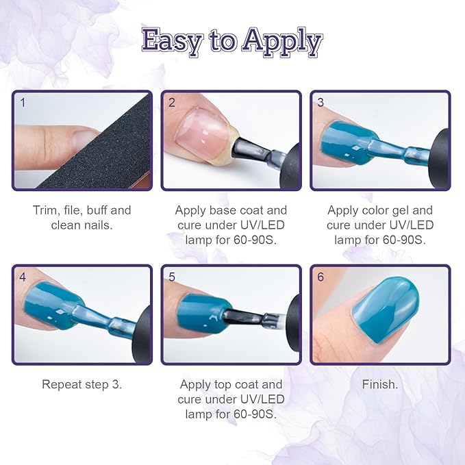 JODSONE 20 Colors Gel Nail Polish Kit with U V Light Base Top Matte Coat High Shine Vibrant Nail Gel Equipped with Manicure Tools-Velvo Beauty