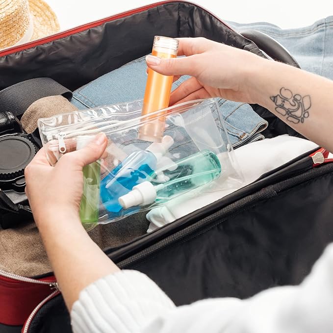 50 Pcs Lip Balm Containers Tubes Empty 3/16 oz Clear Lip Tubes and Shrink Wrap, Lip Gloss Tubes Lip Balm Containers with White Caps Twist Tubes for making Gifts, Travel-Velvo Beauty