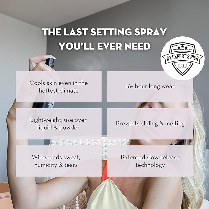 Skindinavia The Makeup Finishing Spray, Oil Control Makeup Setting Spray, All-Day Wear, Long-Lasting Up to 16+ Hours, Heat-Resistant & Waterproof, Fine Mist, 8.0 Oz-Velvo Beauty