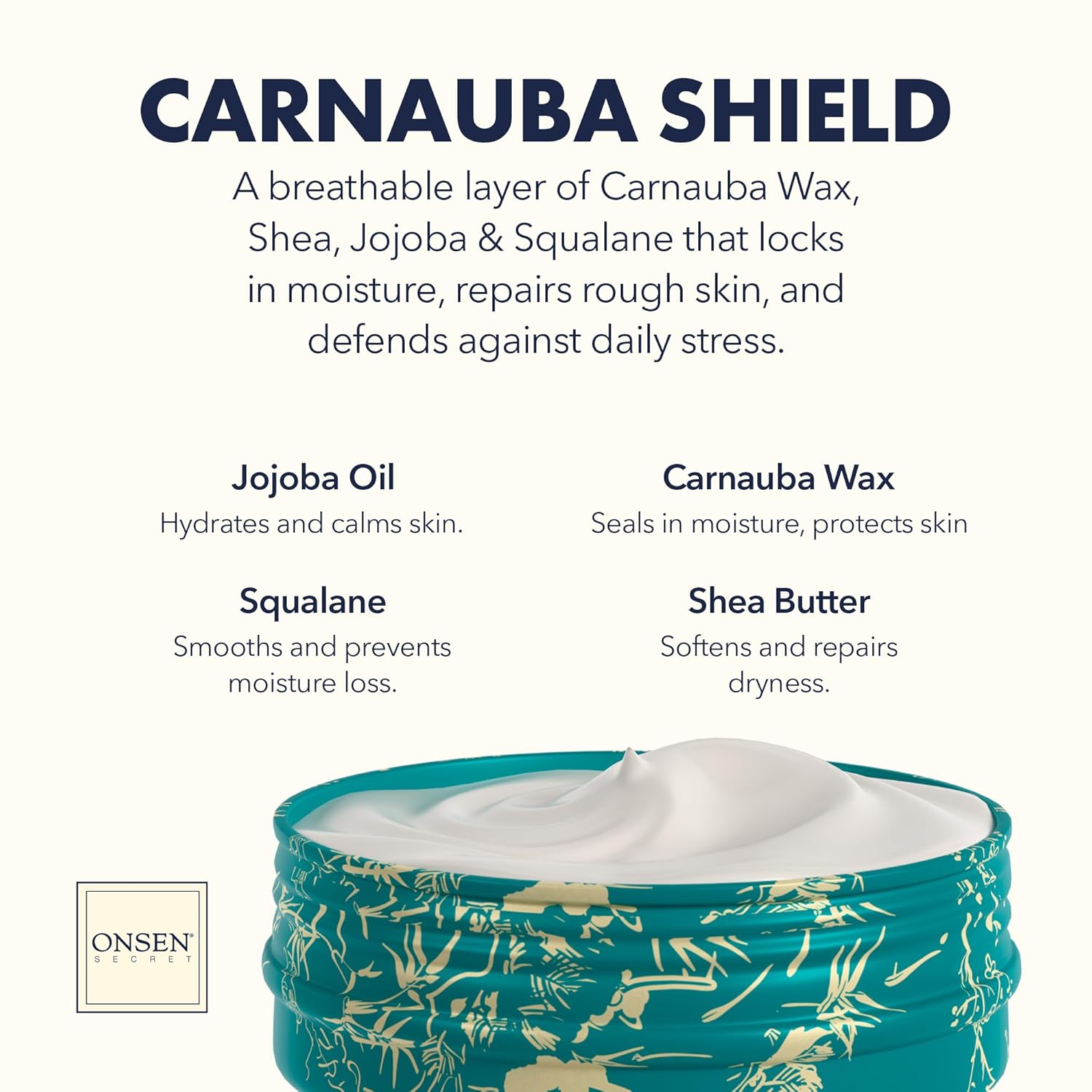 Onsen Hand & Cuticle Rescue Cream | Organic Nail Strengthener & Balm | Dry, Cracked Hands, Elbows & Feet | Shea Butter, Tsubaki & Jojoba Oil | Nail Repair & Growth, Vegan - 1 Pack (0.88 oz)-Velvo Beauty