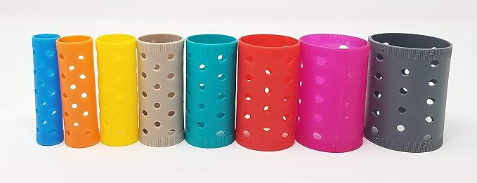 Hair Curler Roller Set/Set of 96 Stackable Rollers / 8 Size Rollers From Extra Small to Extra Large / 12 Rollers per Size - Hairdressing Curlers for Women - Curling Styling Tool-Velvo Beauty